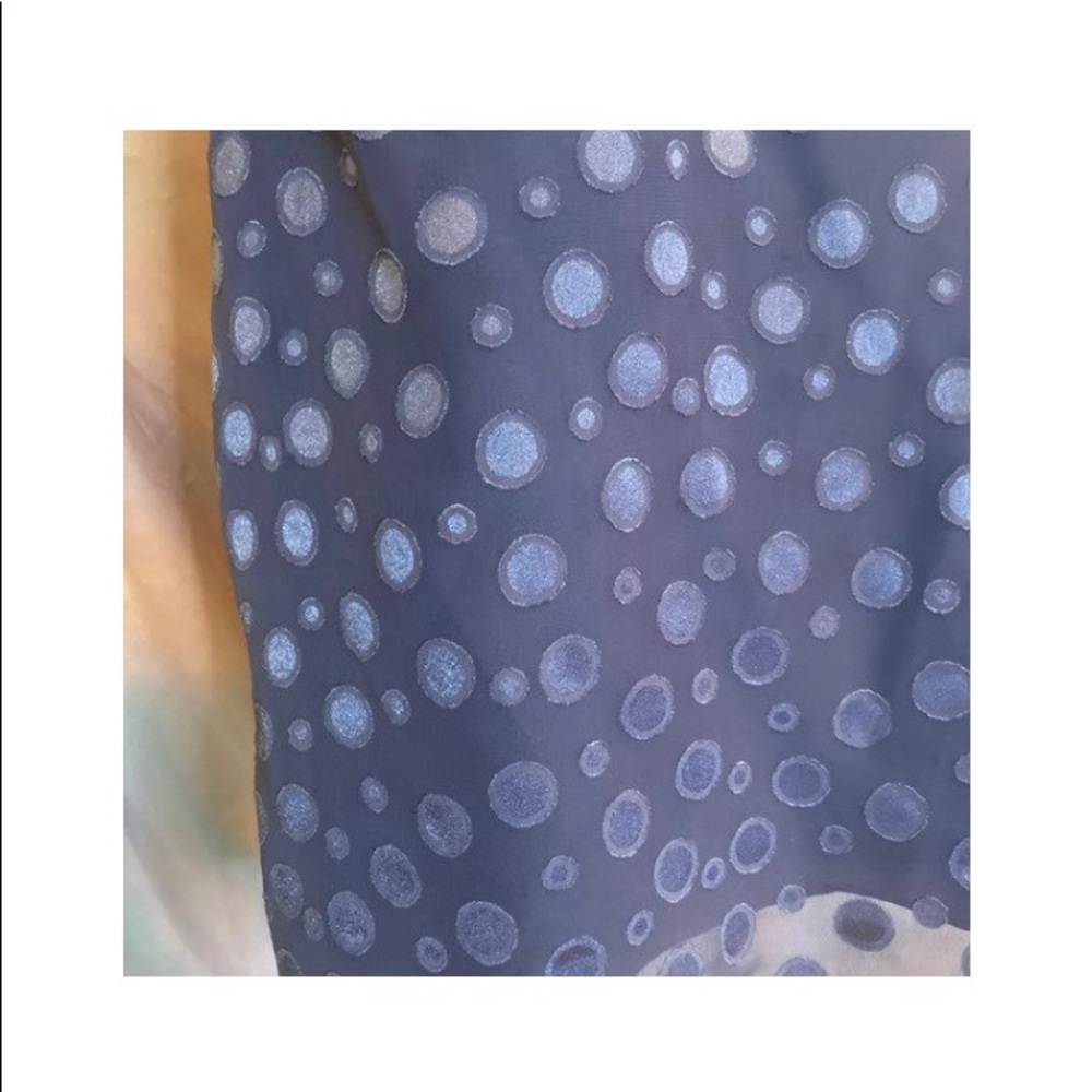 Banana Republic Purple Polka Dot Babydoll Style Blouse - Picture 3 of 4